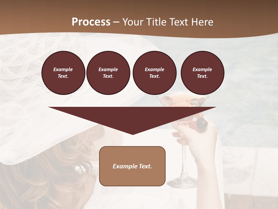 A Woman Sitting In A Chair Holding A Wine Glass PowerPoint Template