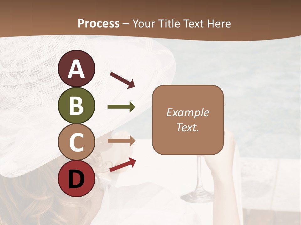 A Woman Sitting In A Chair Holding A Wine Glass PowerPoint Template
