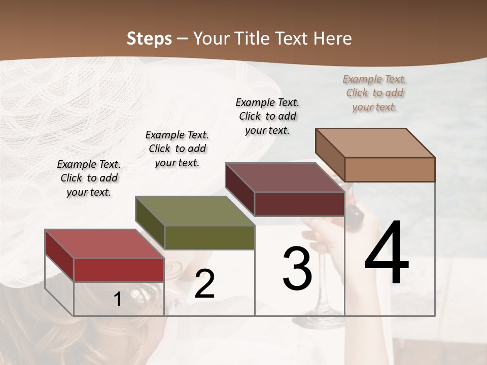 A Woman Sitting In A Chair Holding A Wine Glass PowerPoint Template