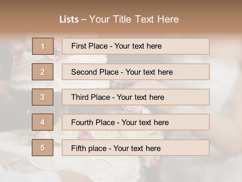 Wedding Cake PowerPoint Template