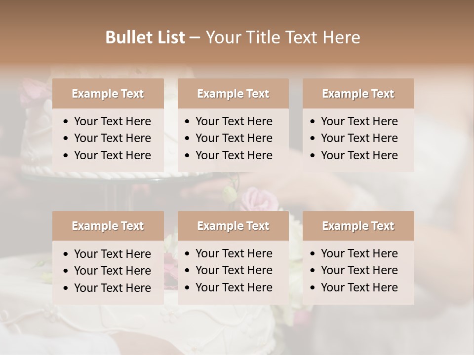 Wedding Cake PowerPoint Template