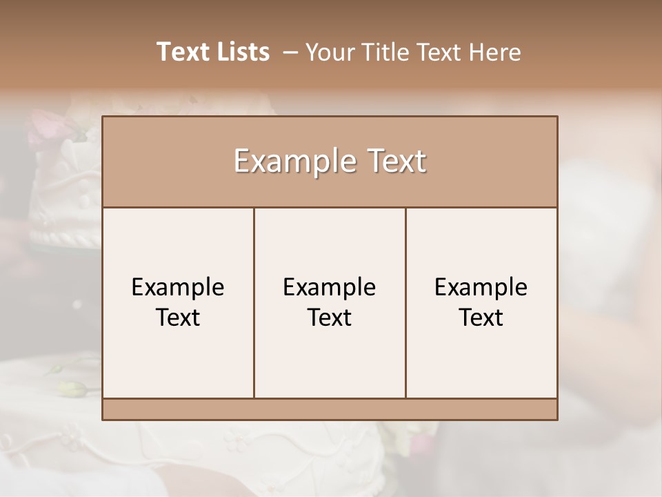 Wedding Cake PowerPoint Template
