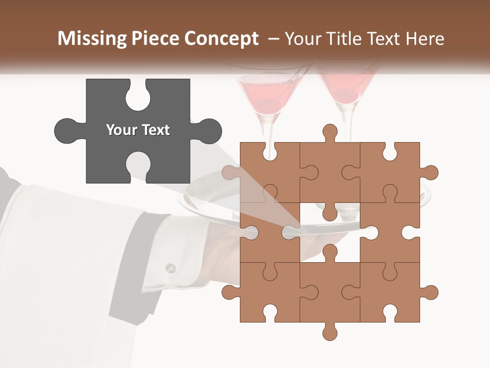 A Person Holding A Tray With Two Glasses Of Wine On It PowerPoint Template