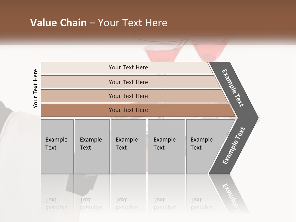 A Person Holding A Tray With Two Glasses Of Wine On It PowerPoint Template