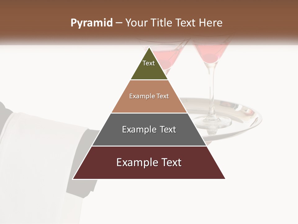 A Person Holding A Tray With Two Glasses Of Wine On It PowerPoint Template