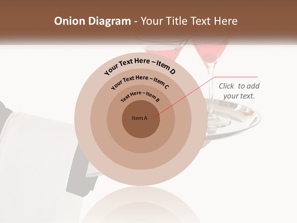 A Person Holding A Tray With Two Glasses Of Wine On It PowerPoint Template