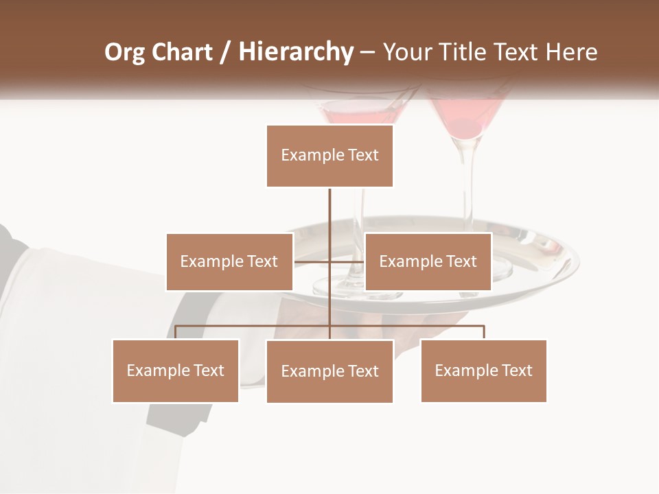 A Person Holding A Tray With Two Glasses Of Wine On It PowerPoint Template