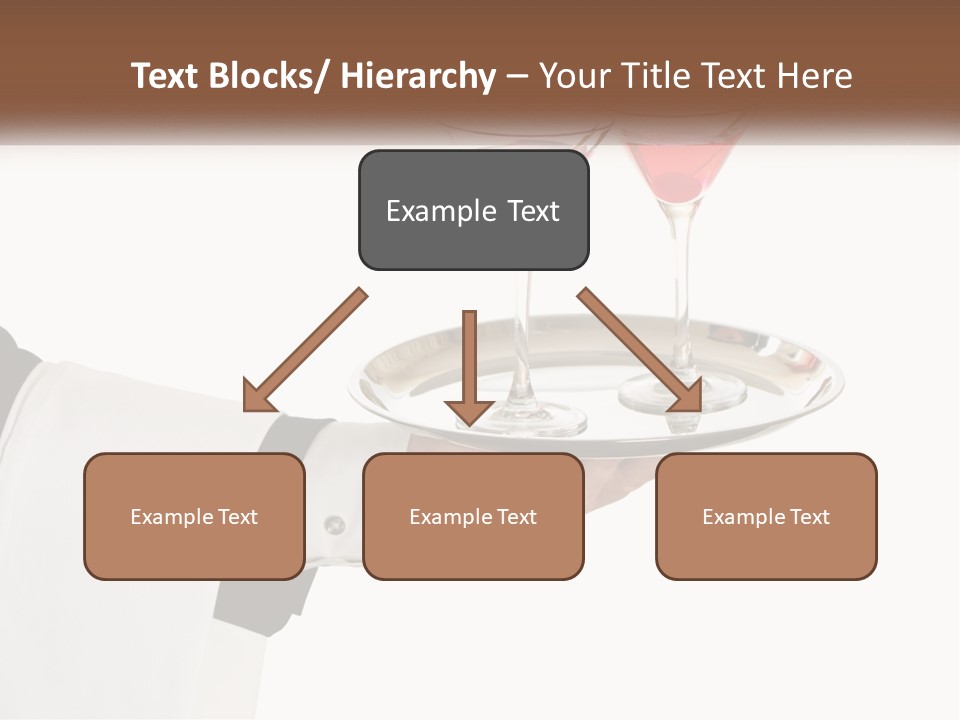 A Person Holding A Tray With Two Glasses Of Wine On It PowerPoint Template