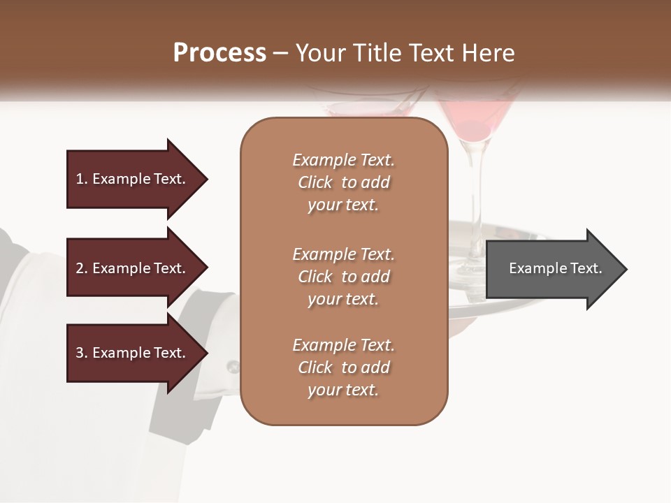 A Person Holding A Tray With Two Glasses Of Wine On It PowerPoint Template