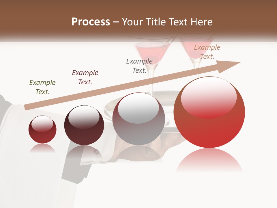 A Person Holding A Tray With Two Glasses Of Wine On It PowerPoint Template