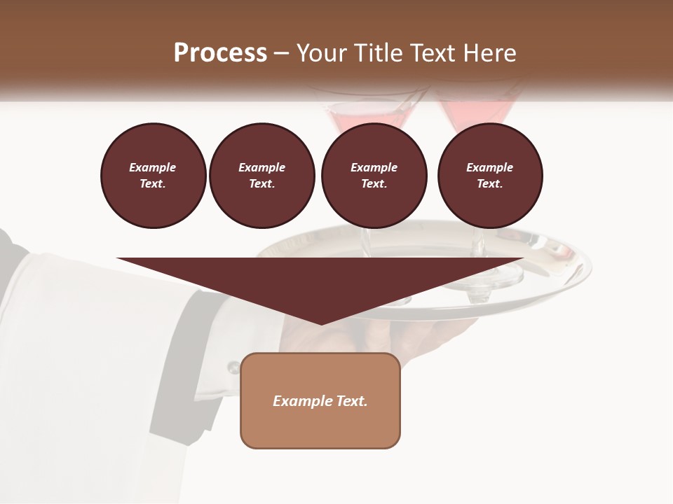 A Person Holding A Tray With Two Glasses Of Wine On It PowerPoint Template
