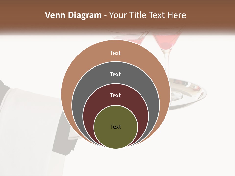 A Person Holding A Tray With Two Glasses Of Wine On It PowerPoint Template