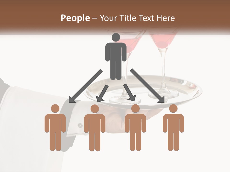 A Person Holding A Tray With Two Glasses Of Wine On It PowerPoint Template