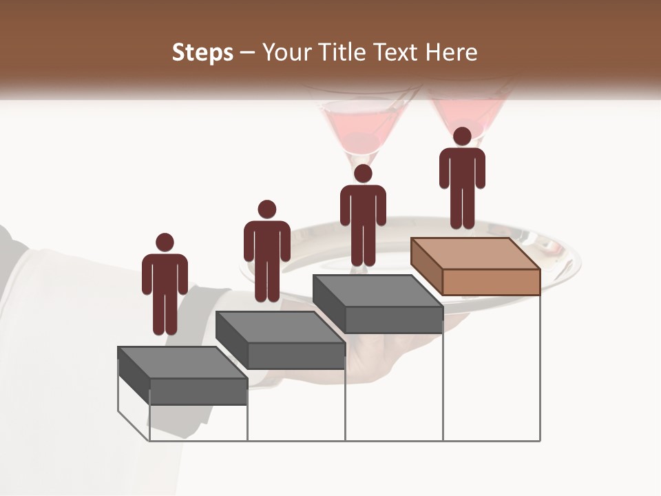 A Person Holding A Tray With Two Glasses Of Wine On It PowerPoint Template