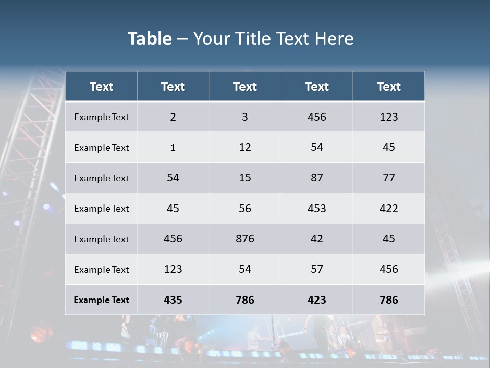 A Stage With Lights And Smoke On It PowerPoint Template