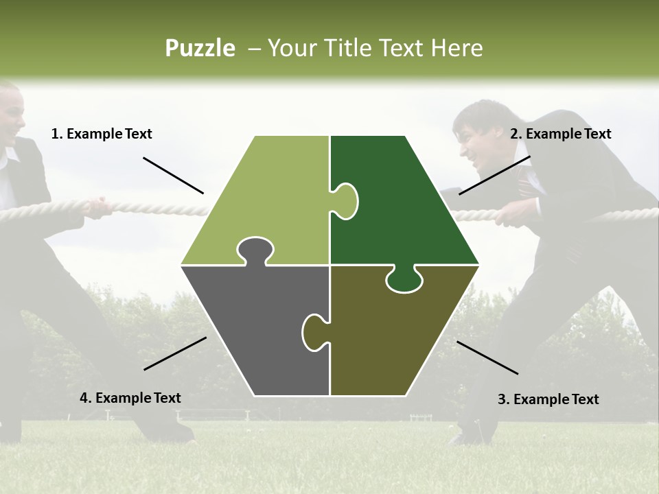 A Group Of People Pulling A Rope With Their Hands PowerPoint Template