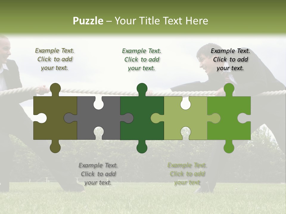 A Group Of People Pulling A Rope With Their Hands PowerPoint Template