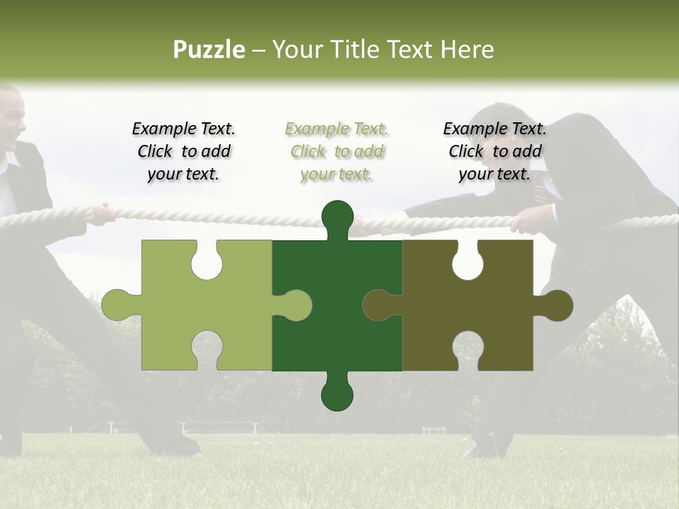 A Group Of People Pulling A Rope With Their Hands PowerPoint Template