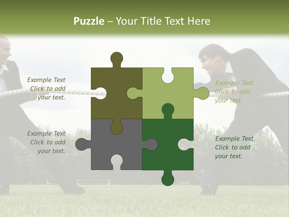 A Group Of People Pulling A Rope With Their Hands PowerPoint Template