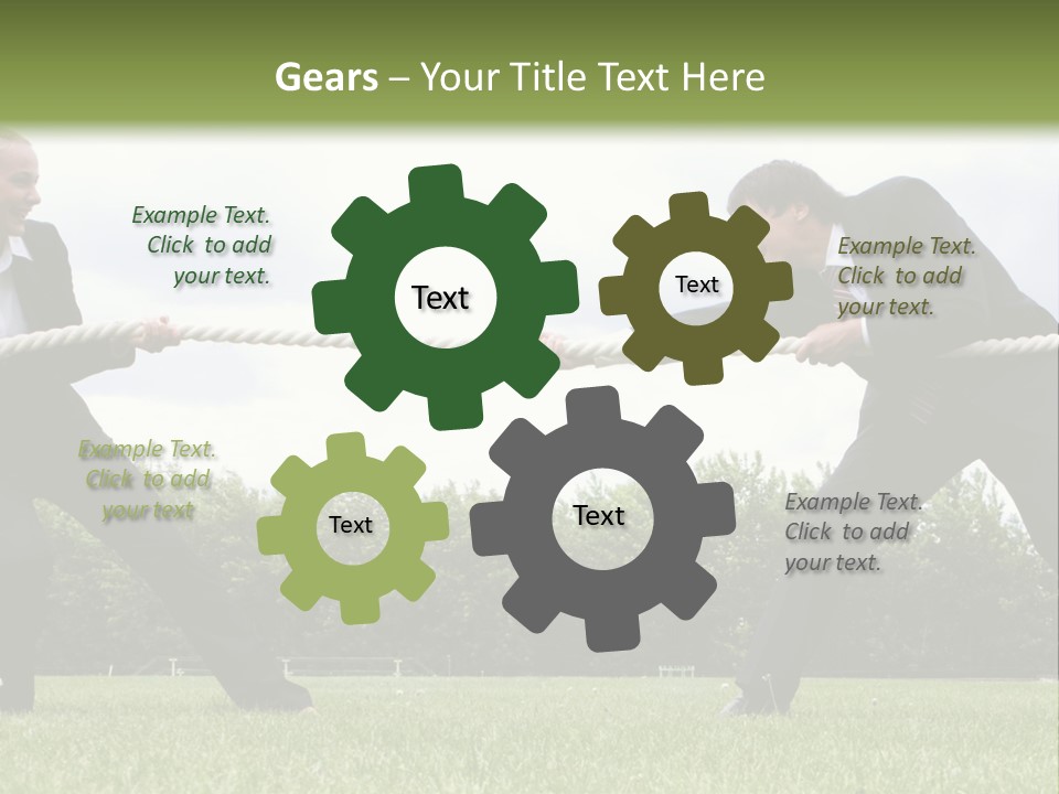 A Group Of People Pulling A Rope With Their Hands PowerPoint Template