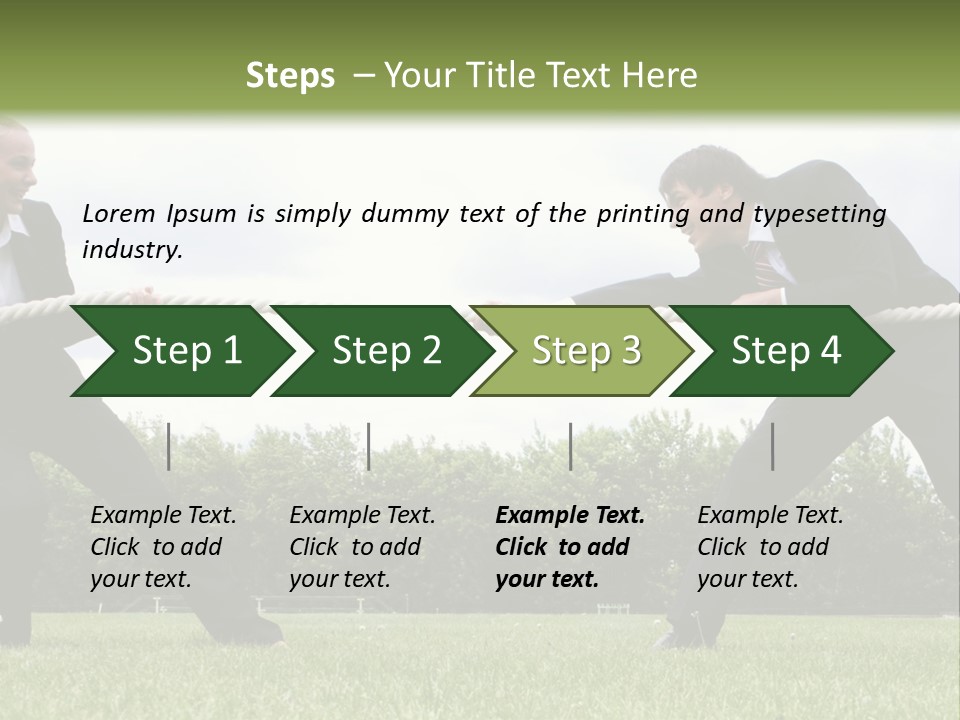A Group Of People Pulling A Rope With Their Hands PowerPoint Template