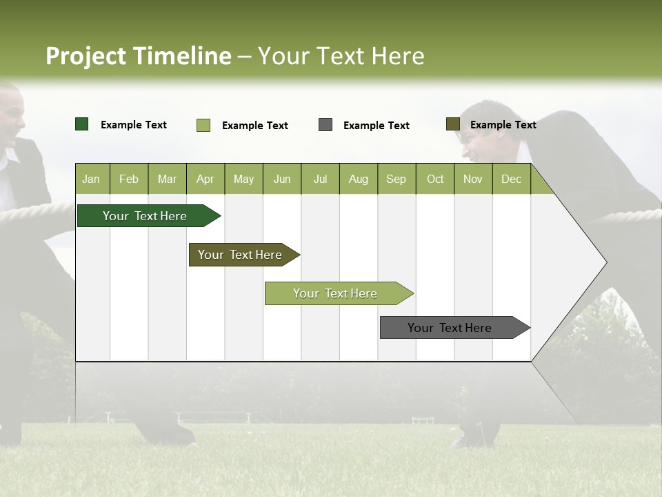 A Group Of People Pulling A Rope With Their Hands PowerPoint Template