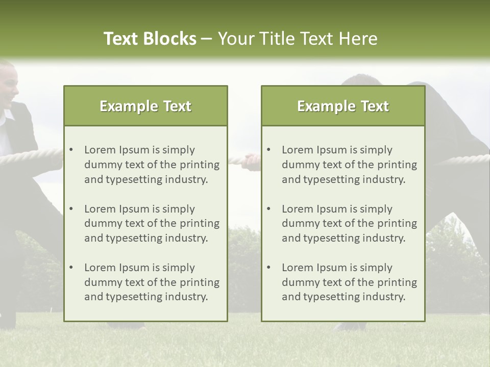 A Group Of People Pulling A Rope With Their Hands PowerPoint Template