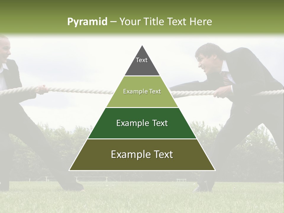 A Group Of People Pulling A Rope With Their Hands PowerPoint Template