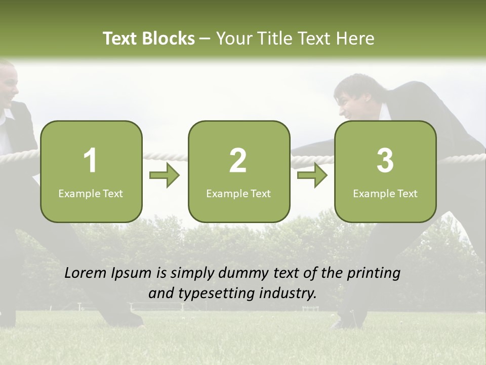 A Group Of People Pulling A Rope With Their Hands PowerPoint Template