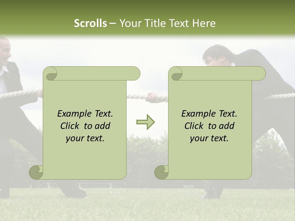 A Group Of People Pulling A Rope With Their Hands PowerPoint Template