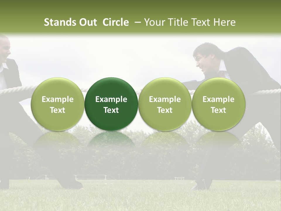 A Group Of People Pulling A Rope With Their Hands PowerPoint Template