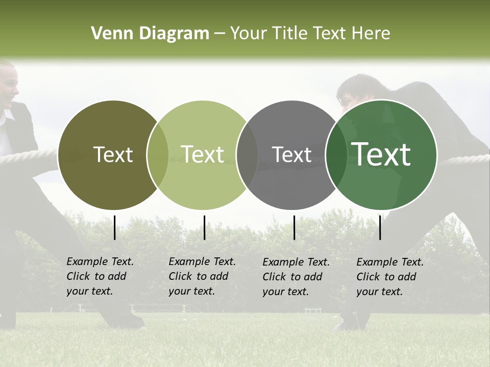 A Group Of People Pulling A Rope With Their Hands PowerPoint Template