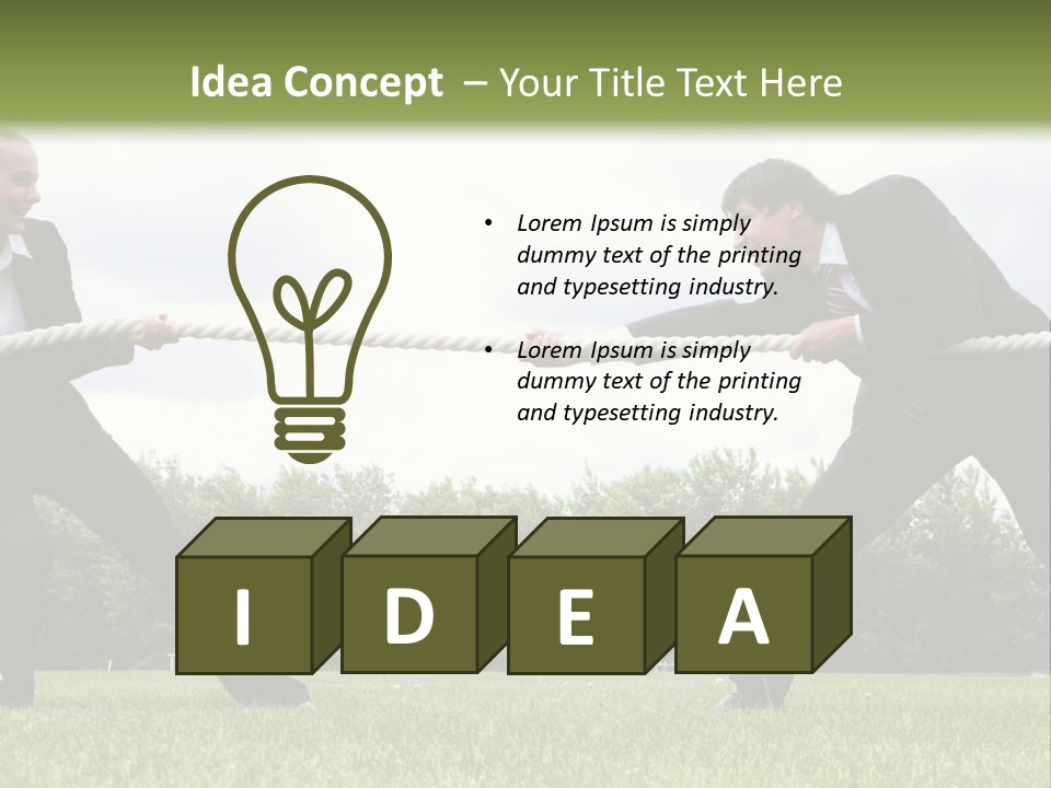 A Group Of People Pulling A Rope With Their Hands PowerPoint Template