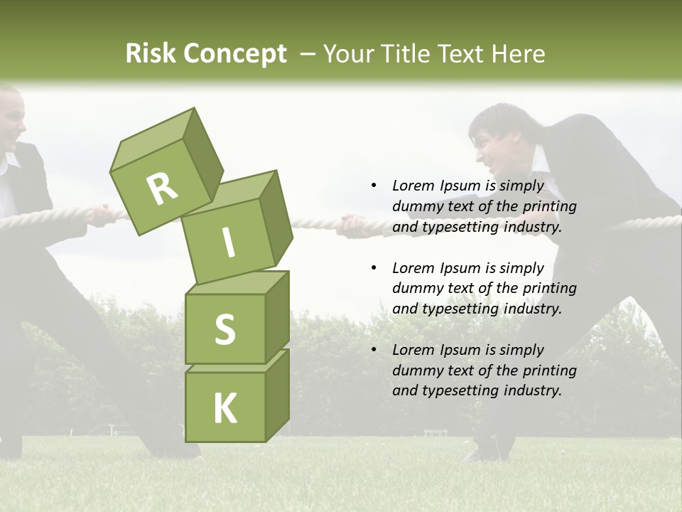 A Group Of People Pulling A Rope With Their Hands PowerPoint Template