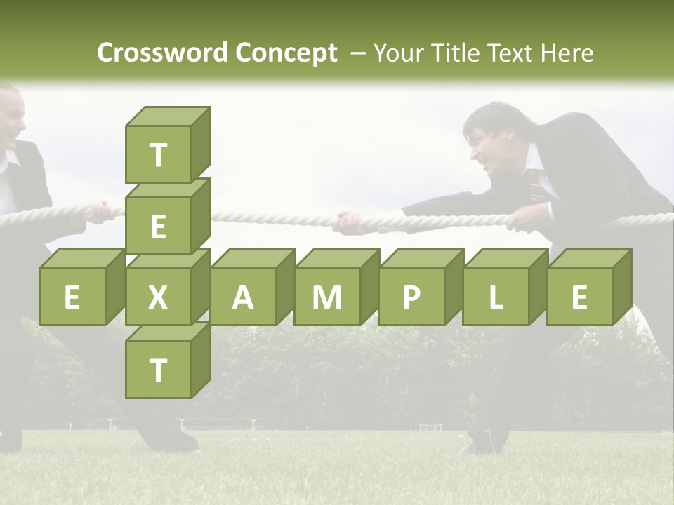 A Group Of People Pulling A Rope With Their Hands PowerPoint Template