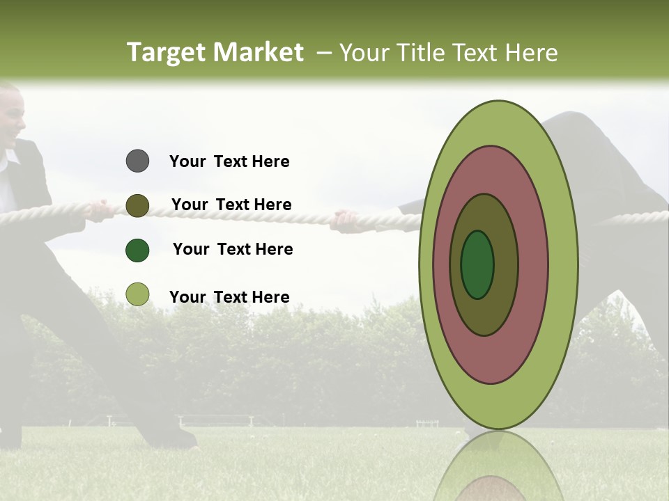 A Group Of People Pulling A Rope With Their Hands PowerPoint Template