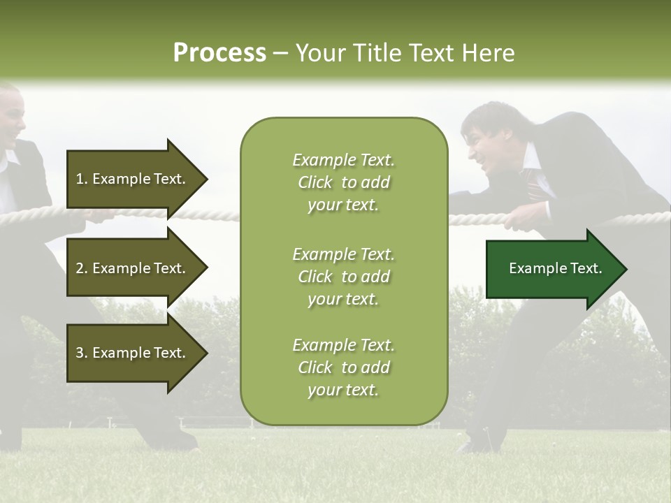 A Group Of People Pulling A Rope With Their Hands PowerPoint Template
