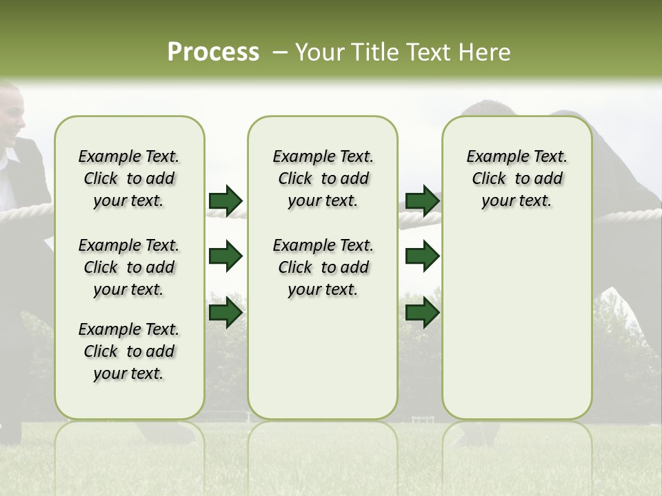 A Group Of People Pulling A Rope With Their Hands PowerPoint Template