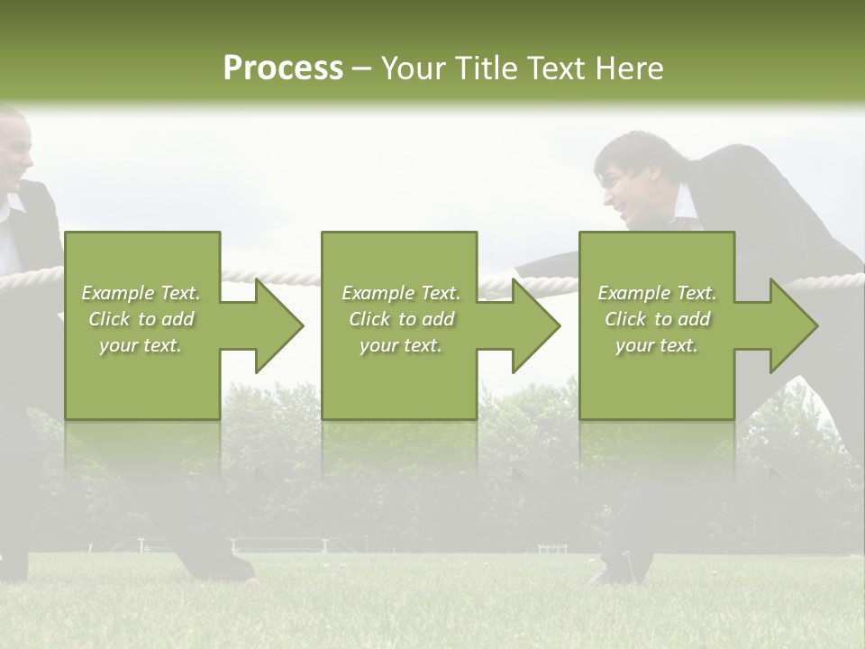 A Group Of People Pulling A Rope With Their Hands PowerPoint Template