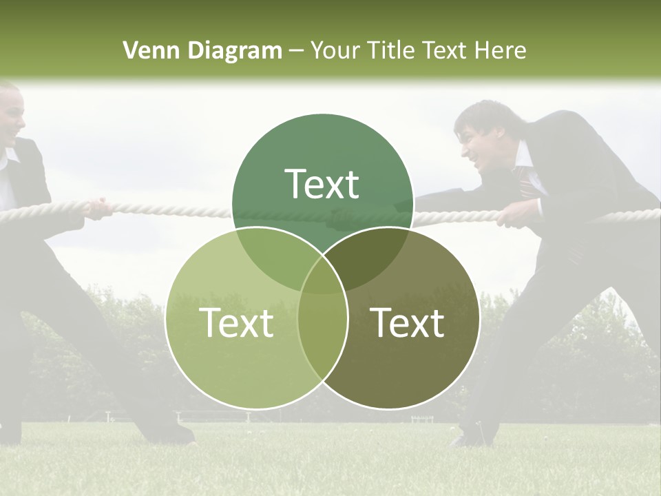 A Group Of People Pulling A Rope With Their Hands PowerPoint Template