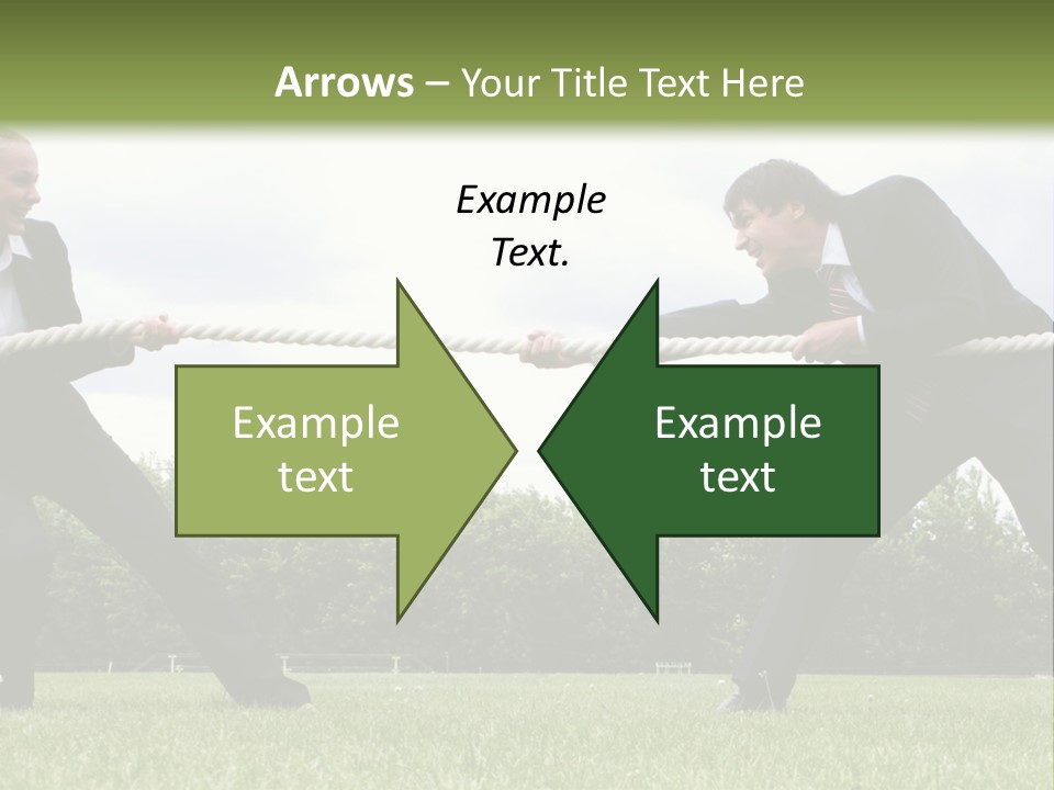 A Group Of People Pulling A Rope With Their Hands PowerPoint Template