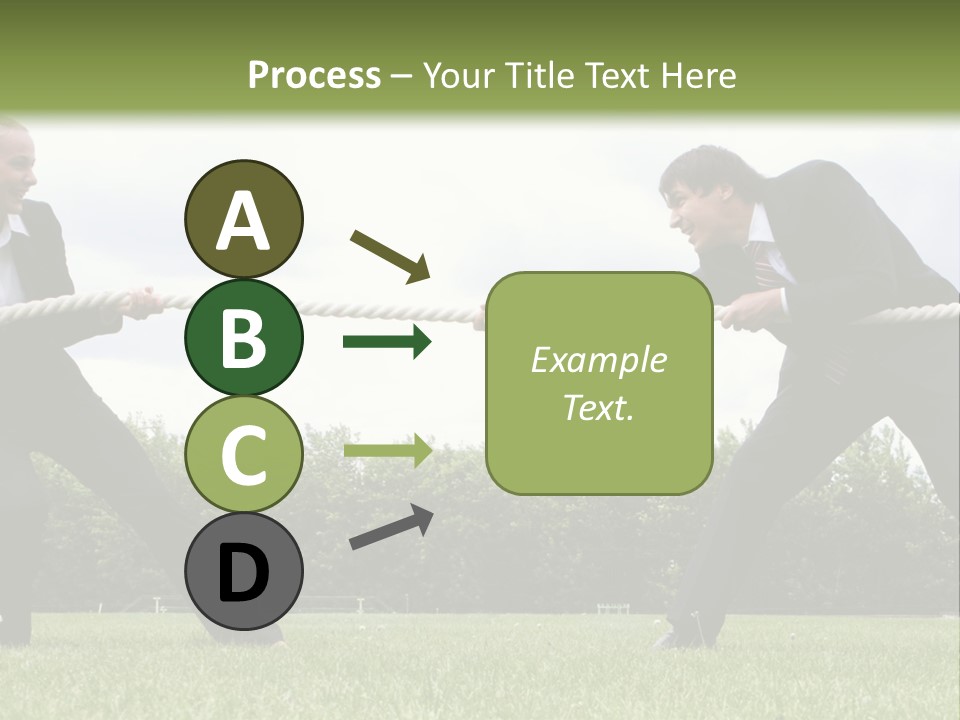 A Group Of People Pulling A Rope With Their Hands PowerPoint Template