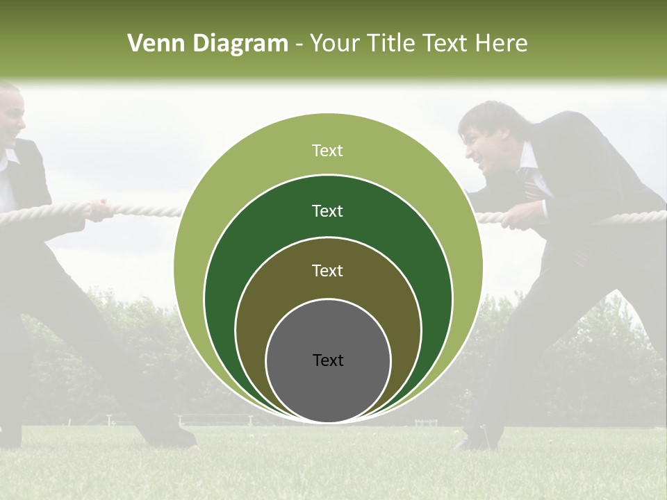 A Group Of People Pulling A Rope With Their Hands PowerPoint Template