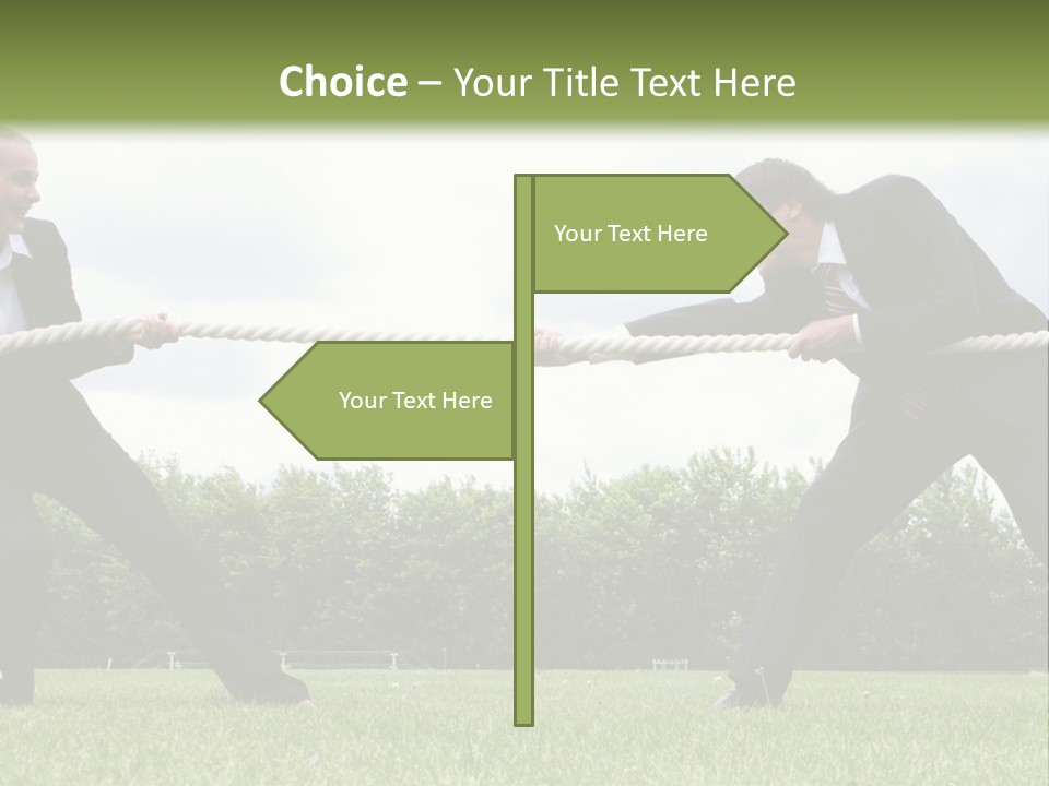 A Group Of People Pulling A Rope With Their Hands PowerPoint Template