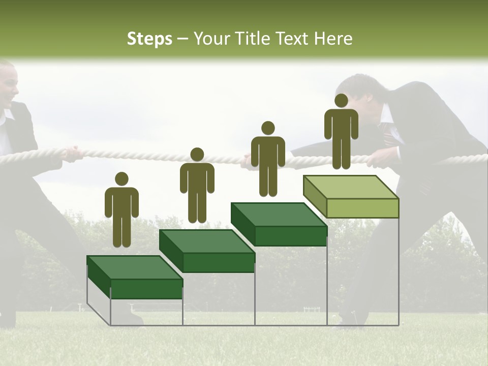 A Group Of People Pulling A Rope With Their Hands PowerPoint Template