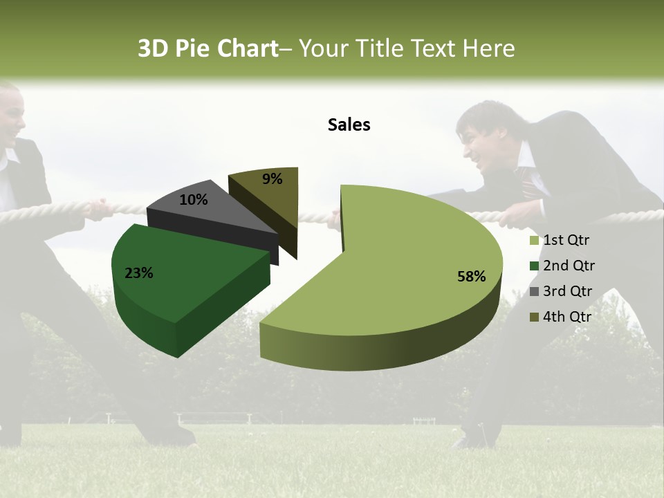 A Group Of People Pulling A Rope With Their Hands PowerPoint Template