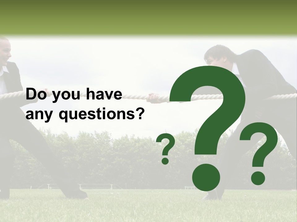 A Group Of People Pulling A Rope With Their Hands PowerPoint Template