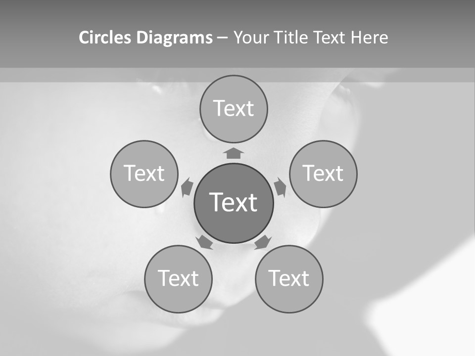 A Young Boy Is Looking Down At His Cell Phone PowerPoint Template