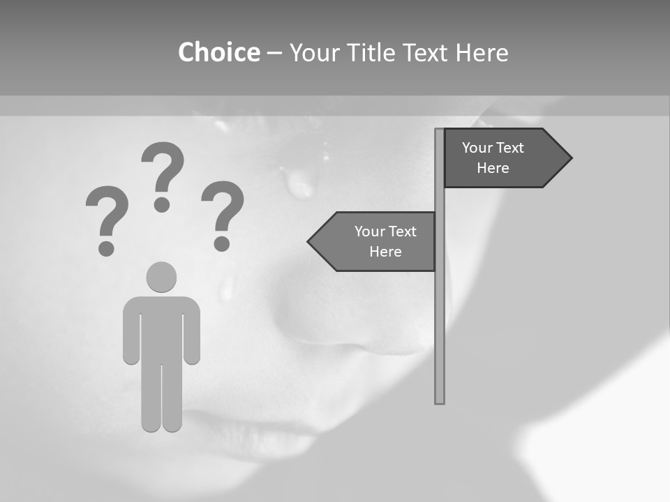 A Young Boy Is Looking Down At His Cell Phone PowerPoint Template