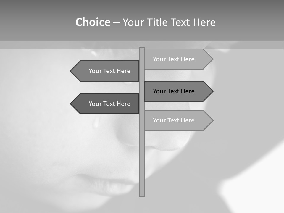 A Young Boy Is Looking Down At His Cell Phone PowerPoint Template
